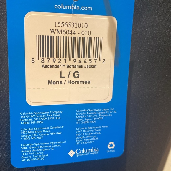 NWT Columbia Men’s Kruser Ridge II Softshell Jacket, Black L - Picture 7 of 10